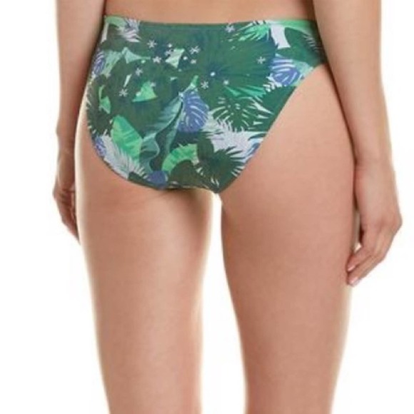 Letarte Women's Green Multi Palm Sugar Full Coverage Bikini Swim Bottoms sz XS - Picture 5 of 5